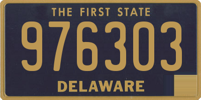 DE license plate 976303