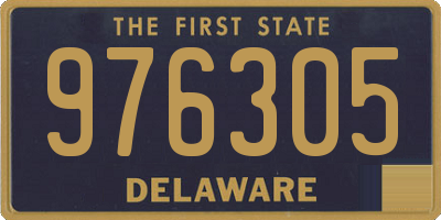 DE license plate 976305