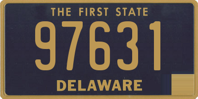 DE license plate 97631