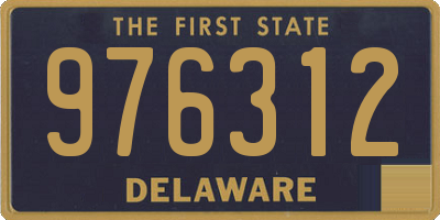 DE license plate 976312