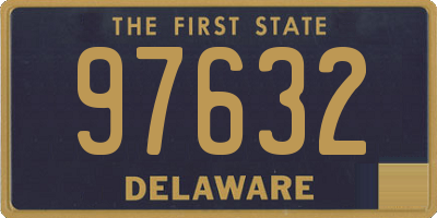 DE license plate 97632