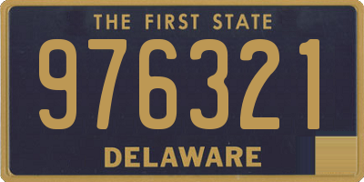 DE license plate 976321