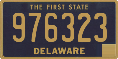 DE license plate 976323