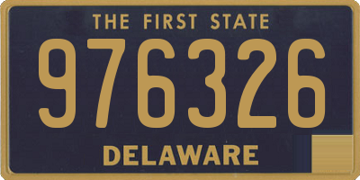 DE license plate 976326