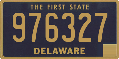 DE license plate 976327