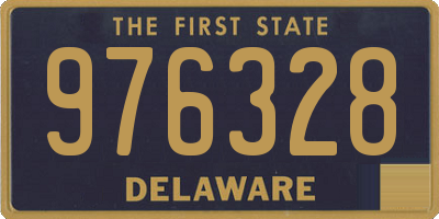 DE license plate 976328