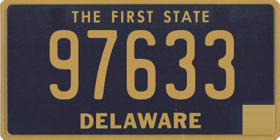 DE license plate 97633