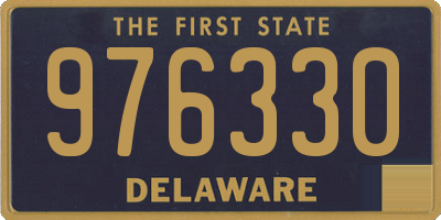 DE license plate 976330