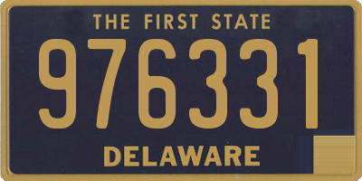 DE license plate 976331
