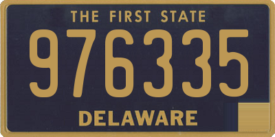 DE license plate 976335