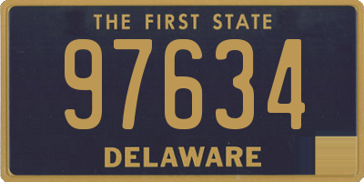 DE license plate 97634