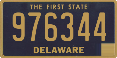 DE license plate 976344