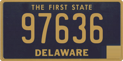 DE license plate 97636