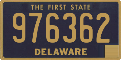DE license plate 976362