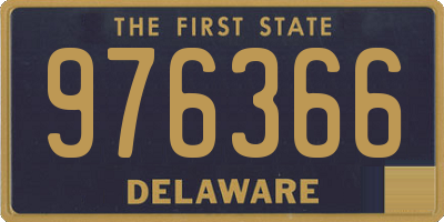 DE license plate 976366
