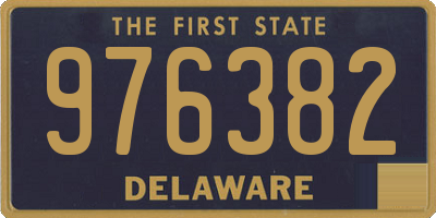 DE license plate 976382