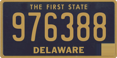 DE license plate 976388