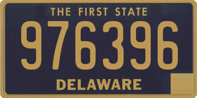 DE license plate 976396