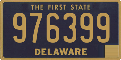 DE license plate 976399