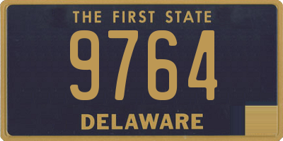 DE license plate 9764