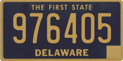 DE license plate 976405