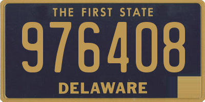 DE license plate 976408