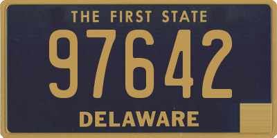 DE license plate 97642