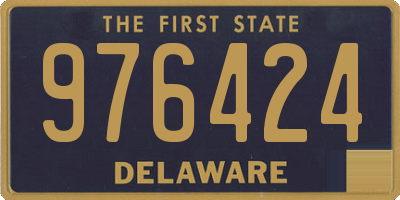 DE license plate 976424