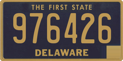 DE license plate 976426