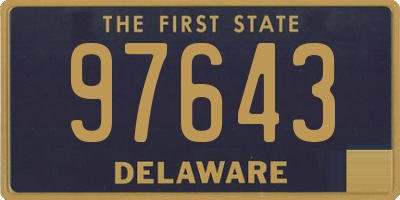 DE license plate 97643