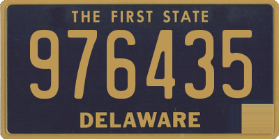 DE license plate 976435