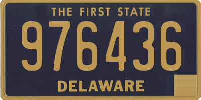 DE license plate 976436