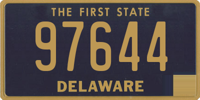 DE license plate 97644