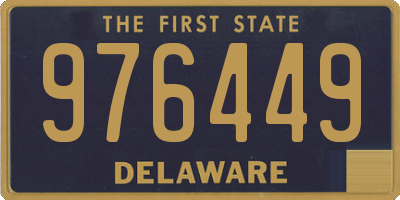 DE license plate 976449