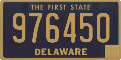 DE license plate 976450