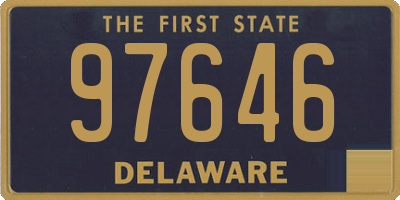 DE license plate 97646
