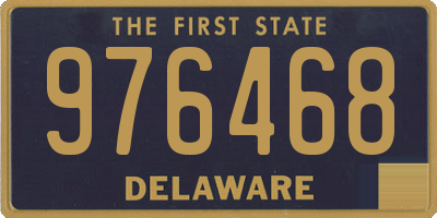 DE license plate 976468
