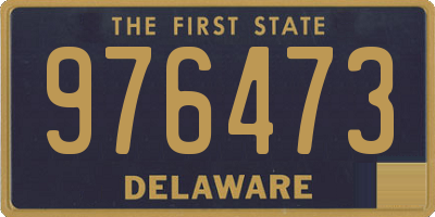 DE license plate 976473