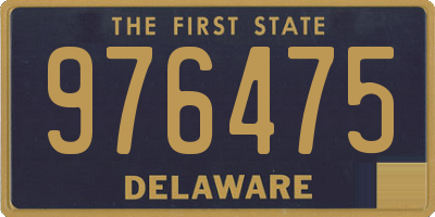 DE license plate 976475