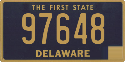 DE license plate 97648