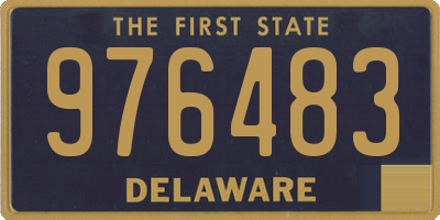 DE license plate 976483