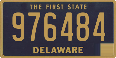 DE license plate 976484
