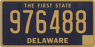 DE license plate 976488