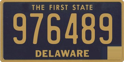 DE license plate 976489