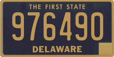 DE license plate 976490