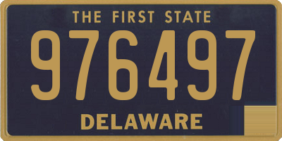DE license plate 976497