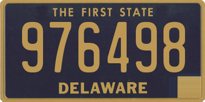 DE license plate 976498