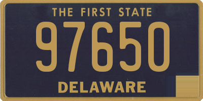 DE license plate 97650
