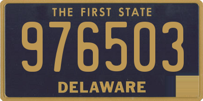 DE license plate 976503