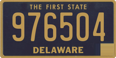 DE license plate 976504